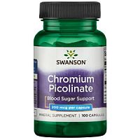 Chromium Picolinate 200 мкг (Пиколинат хрома) 100 капсул (Swanson)