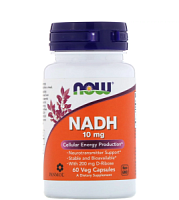 NADH 10 мг (НАДХ) 60 растительных капсул (Now Foods)