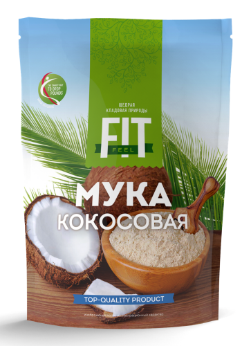 Мука кокосовая (дойпак) 400 г (Fit Parad)