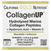 CollagenUP (морской гидролизованный коллаген) 10 пакетиков - 50 г (California Gold Nutrition)