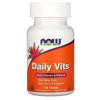 Daily Vits (мультивитамины) 100 таблеток (Now Foods)