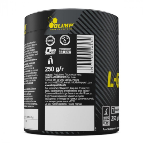 L-Glutamine 250 g (Глютамин) 250 г (Olimp) фото 3