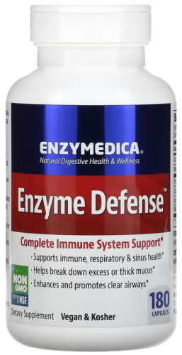 Enzyme Defense (Протеолитические Ферменты) 180 капсул (Enzymedica) фото 2 Enzyme Defense (Протеолитические Ферменты) 180 капсул (Enzymedica) фото 2