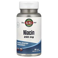 Niacin 250 мг (Ниацин) 100 таблеток (KAL)
