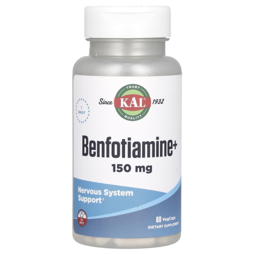 Benfotiamine+ 150 мг (Бенфотиамин+) 60 вег капсул (KAL)