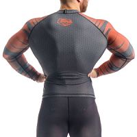 Рашгард Мужской Bandage Красный (Длинный Рукав) (ORSO)