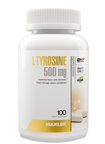 L-Tyrosine (Л-Тирозин) 500 мг 100 вег. капсул (Maxler)