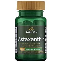 Astaxanthin 12 mg (Астаксантин 12 мг) 30 мягких капсул (Swanson)