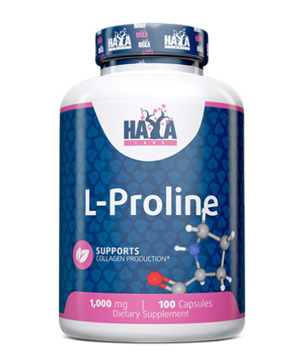 L-Proline 1000 mg (L-Пролин 1000 мг) 100 капсул (Haya Labs)